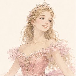 オーロラ姫のイラスト